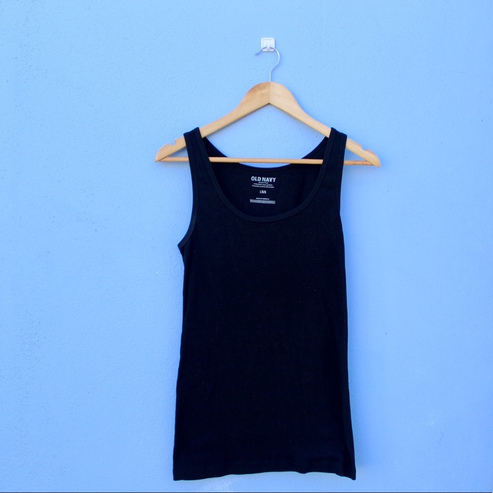 Black tank top
